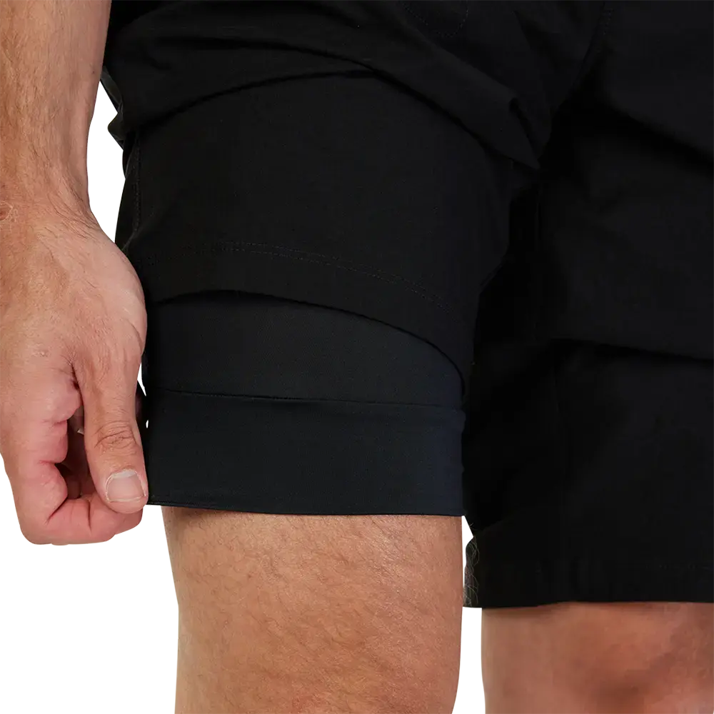 Fox Ranger Lite MTB Fietsbroek Kort Zwart/Zilver Heren