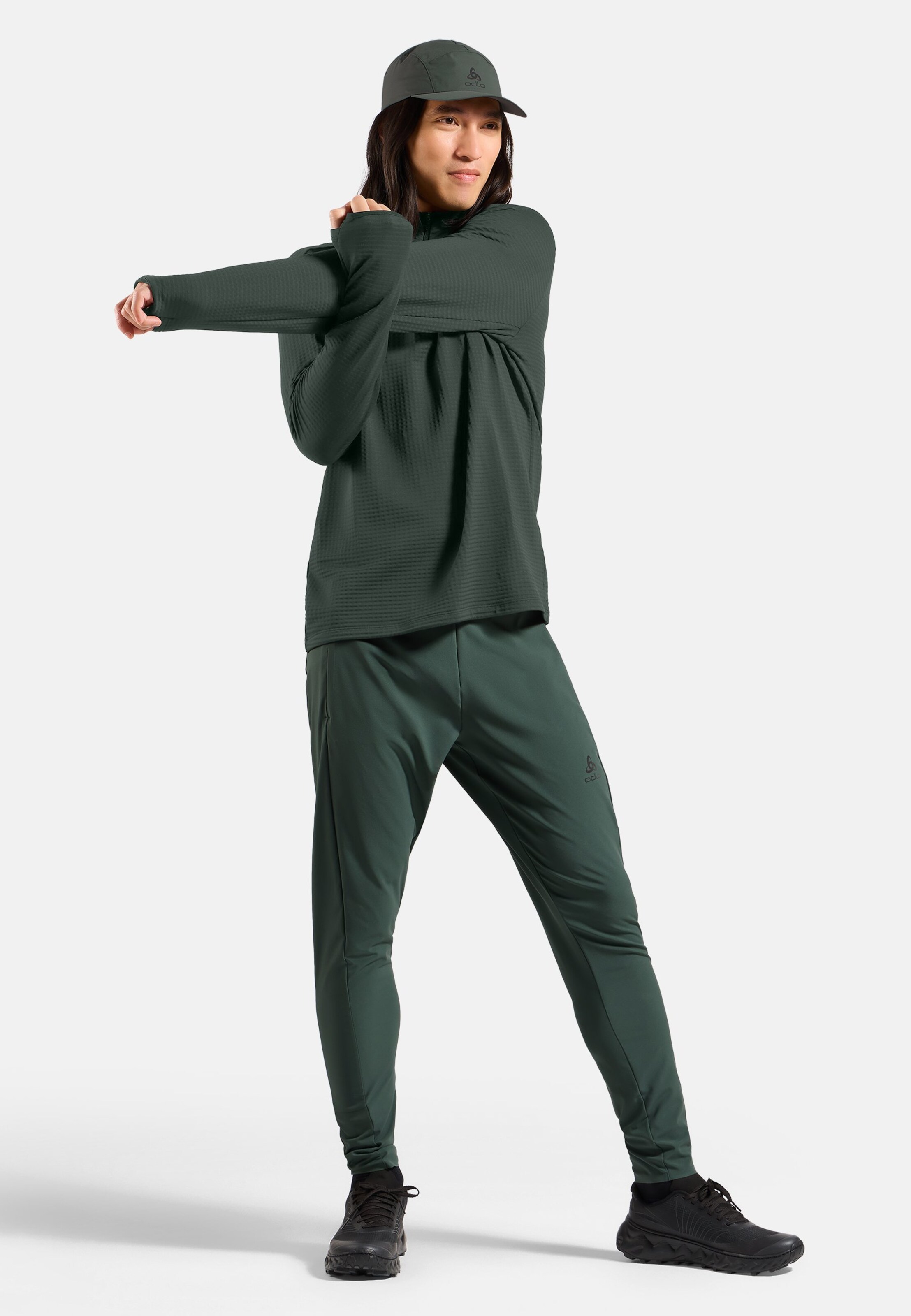 Essentials Thermal Laufshirt mit Halbreissverschluss in urban chic
