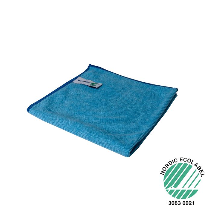 10st Wecoline Microvezeldoek gebreid met vouwinstructie 40x40cm Blauw 10 Stuks (4004188138636)