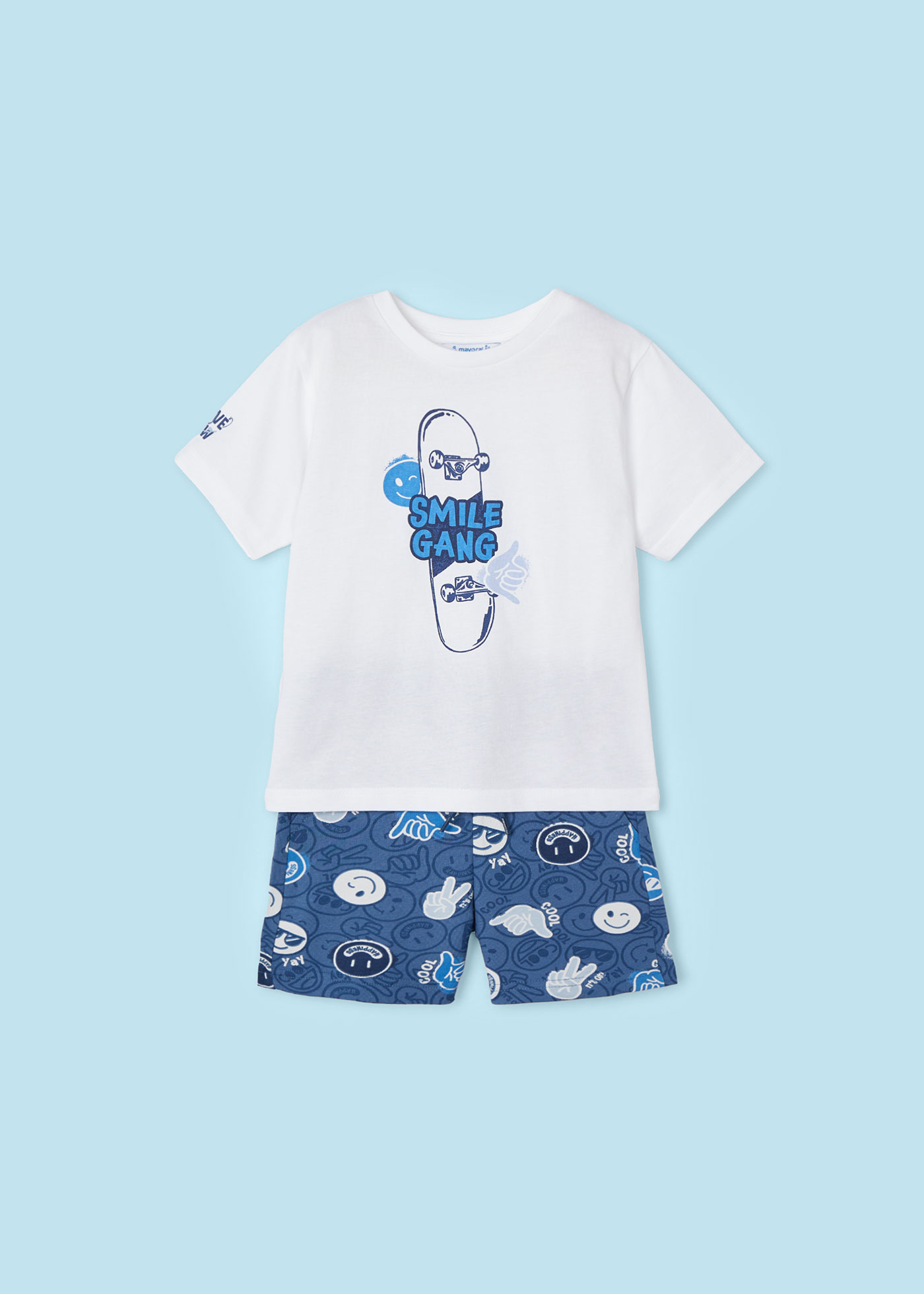 Conjunto de 2 peças Better Cotton com estampa de kiwi para meninos