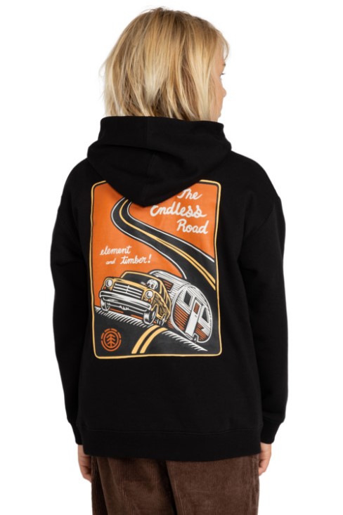 Element Timber Novel Hood Youth Flint Black