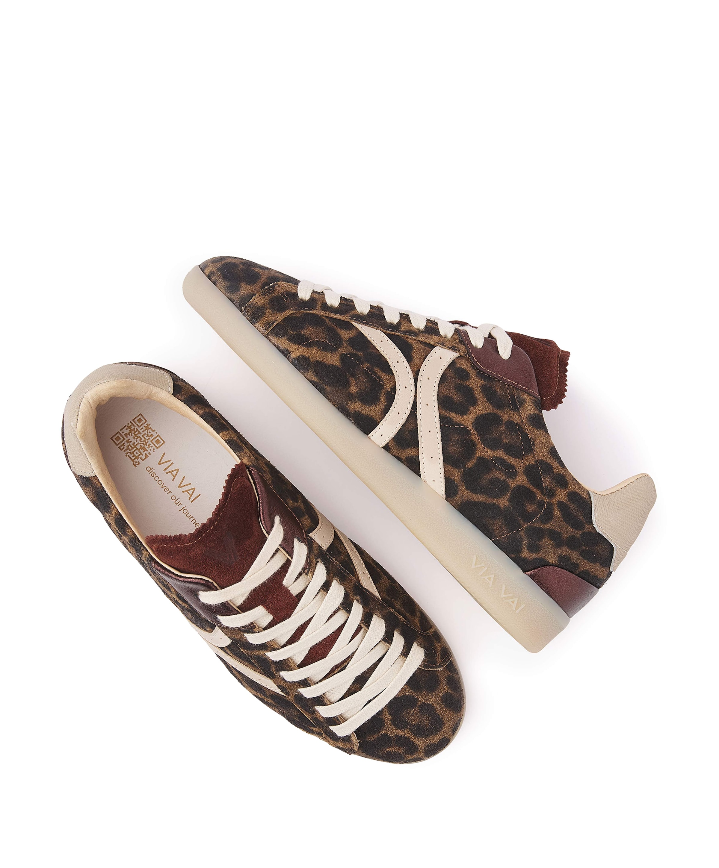 VIA VAI Nilla Khloe dames sneakers bruin