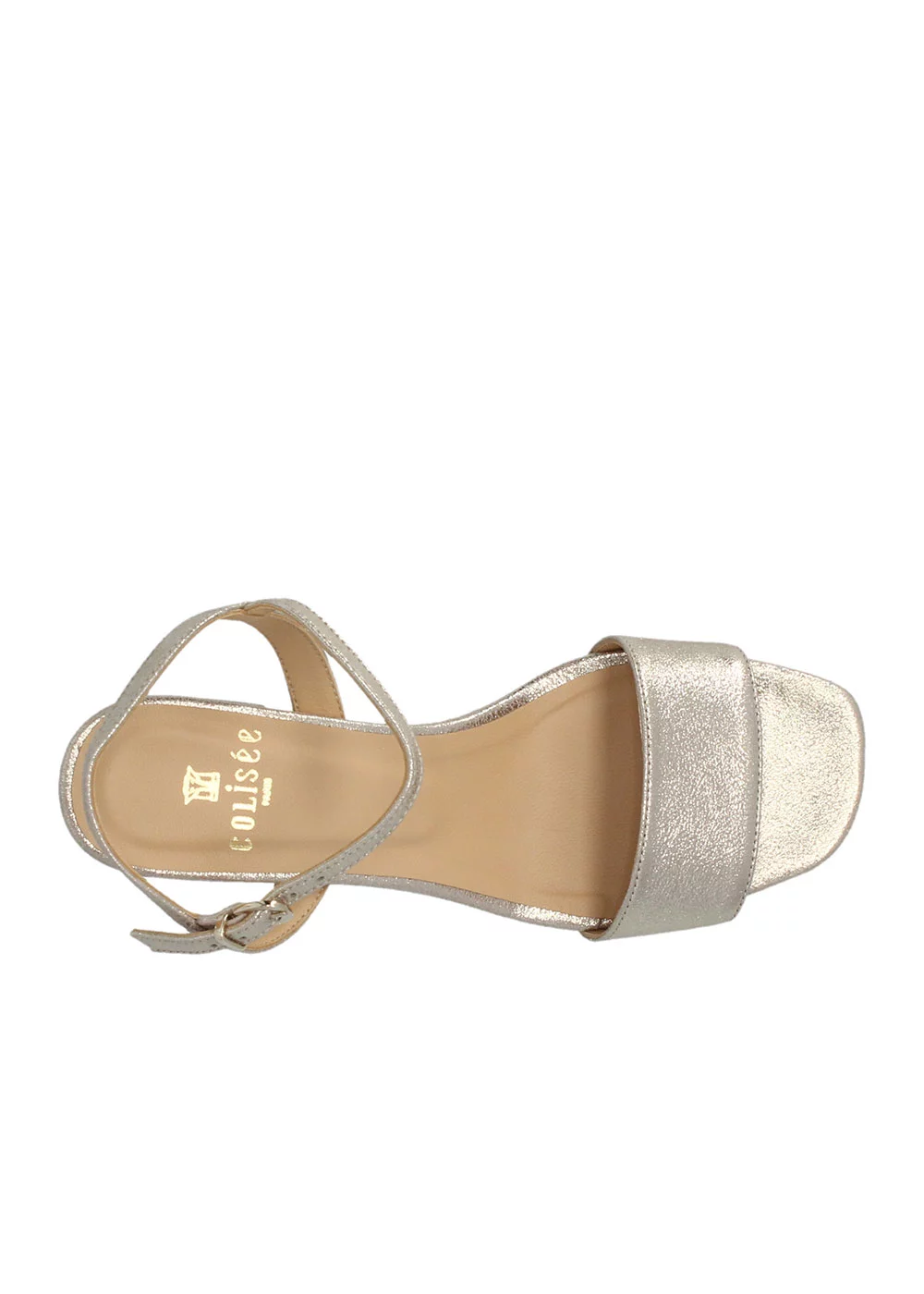 SANDALE JACYNTHE CUIR METALLISE