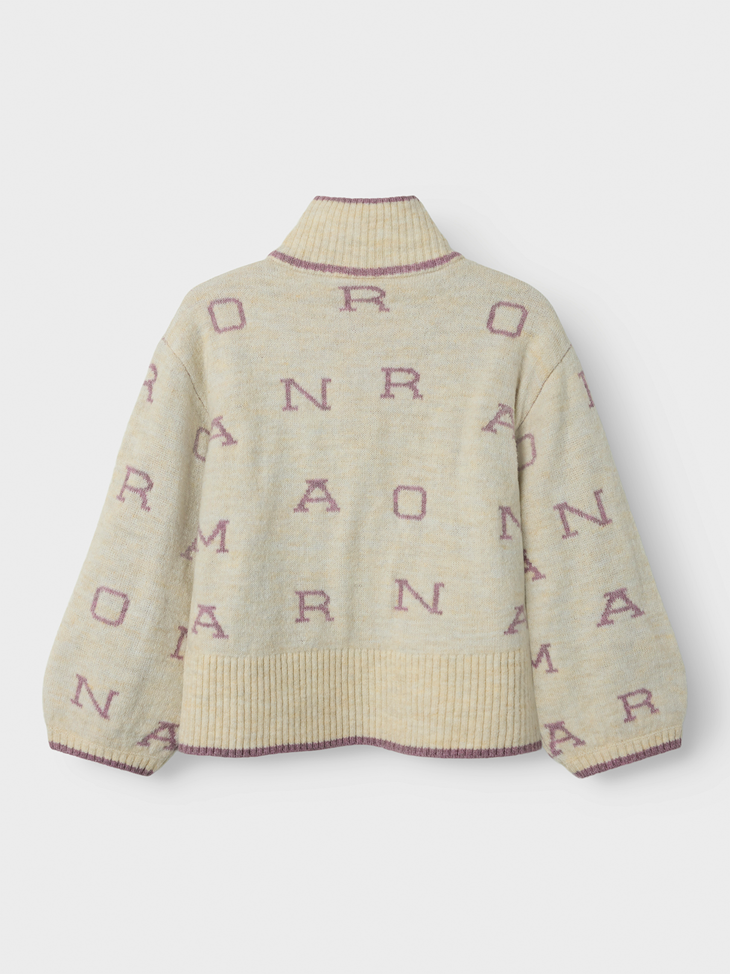 Neify Long Sleeve Oversize Knit Zip