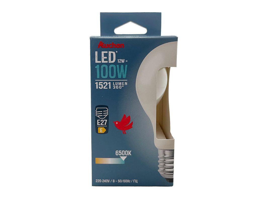 LÂMPADA LED STANDARD AUCHAN E27 100W LUZ BRANCA