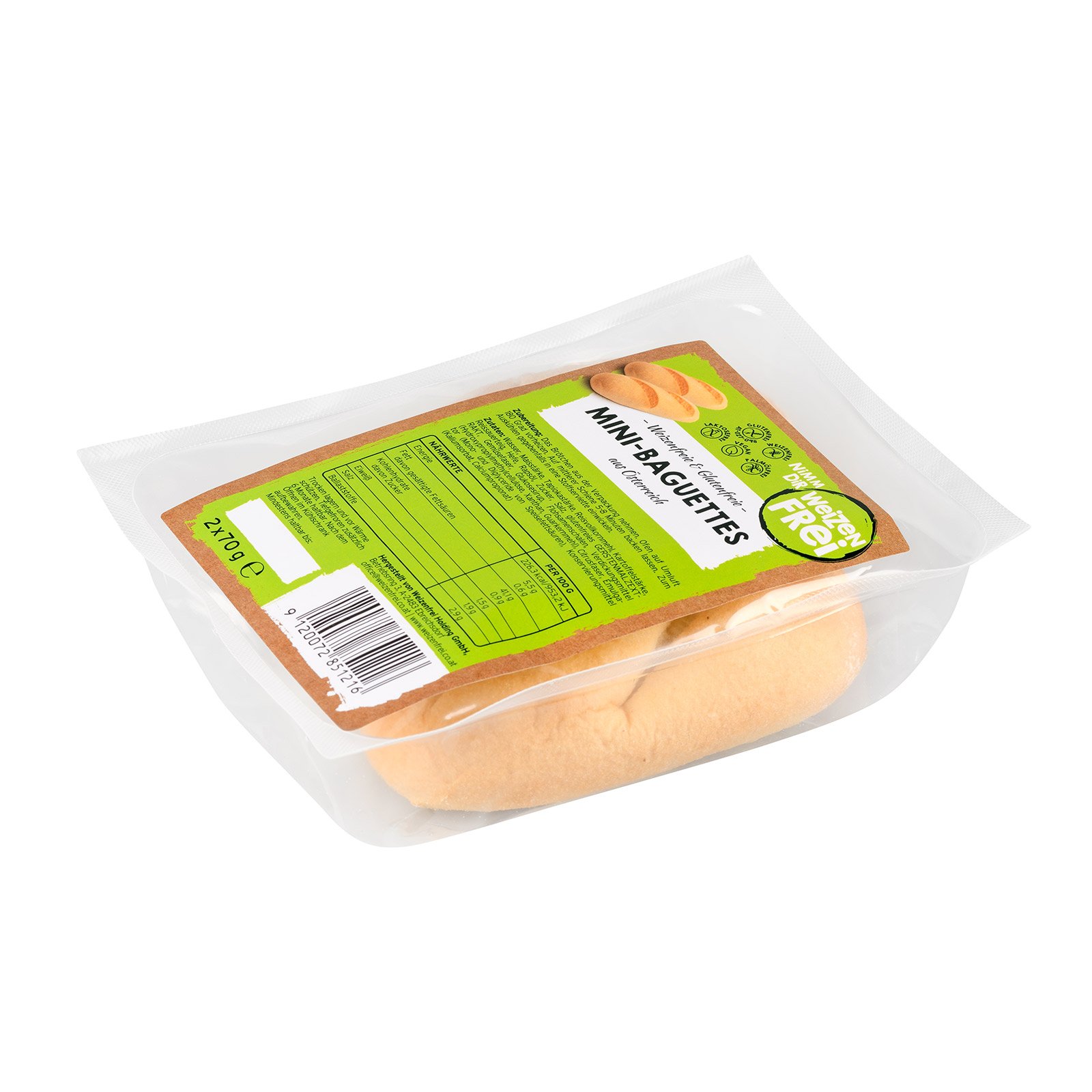 Weizenfrei Mini-Baguettes