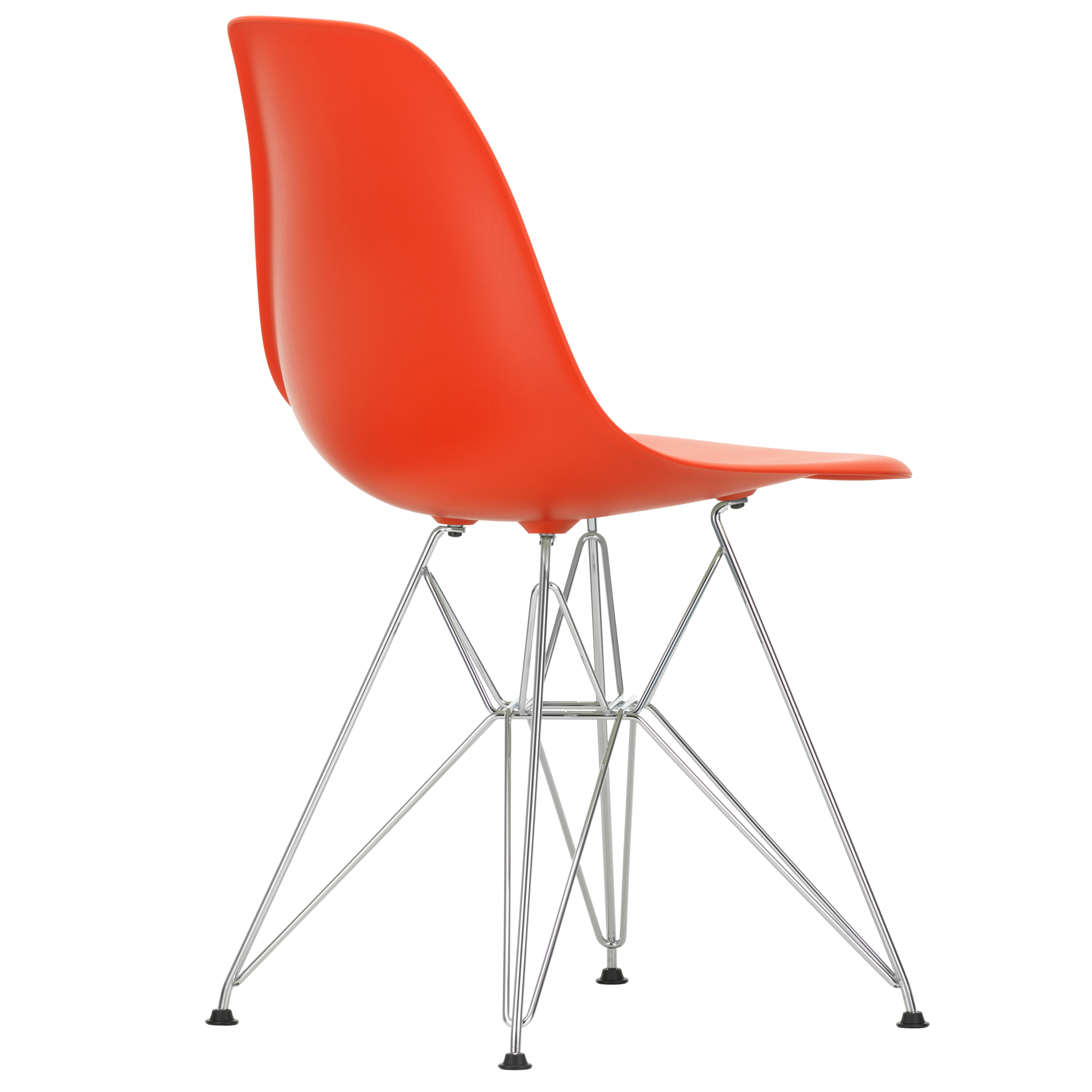 Eetkamerstoel DSR RE chroom Poppy Red