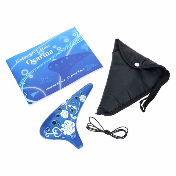 Thomann 12H Ocarina C3 Roses blue