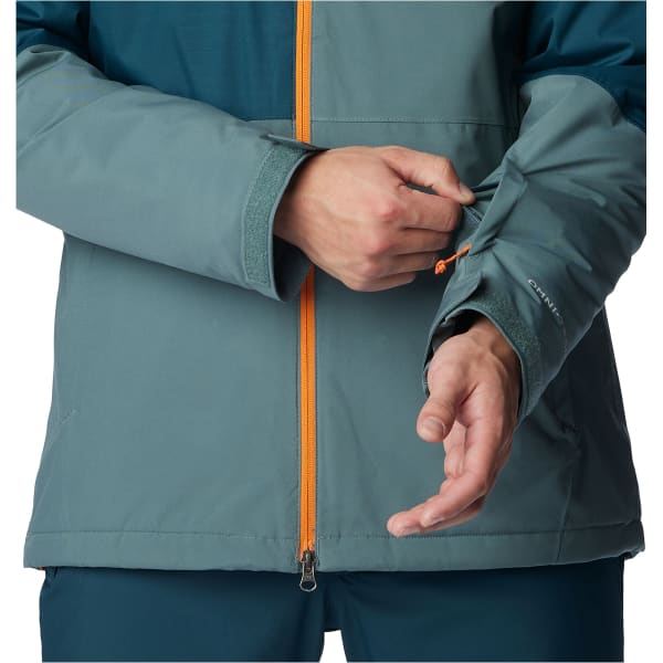 Veste de ski COLUMBIA ICEBERG POINT JACKET METAL/NIGHT WAVE/BRIGHT ORANGE ZIPPER AND POPS