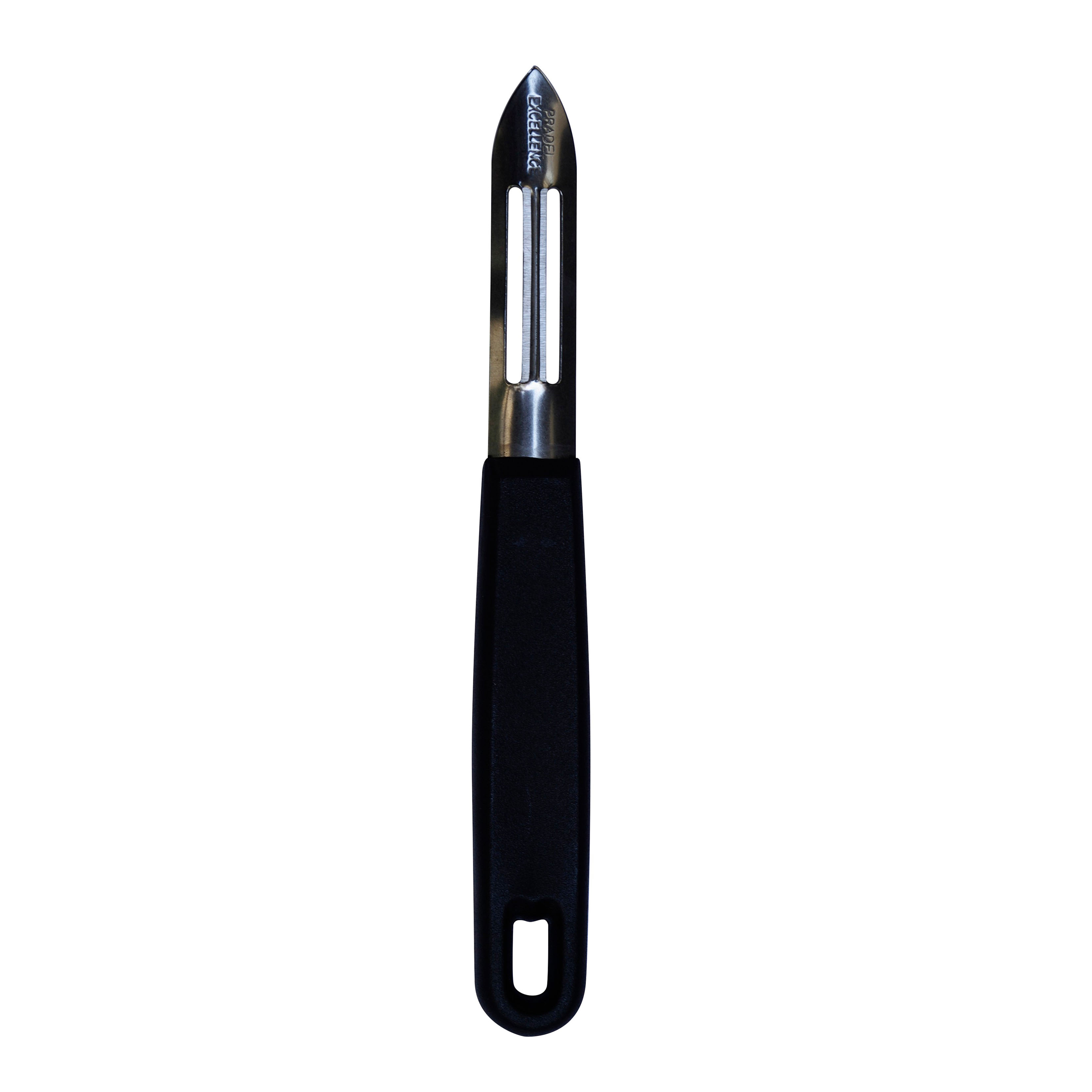 Éplucheur à légumes manche plastique noir H 16cm