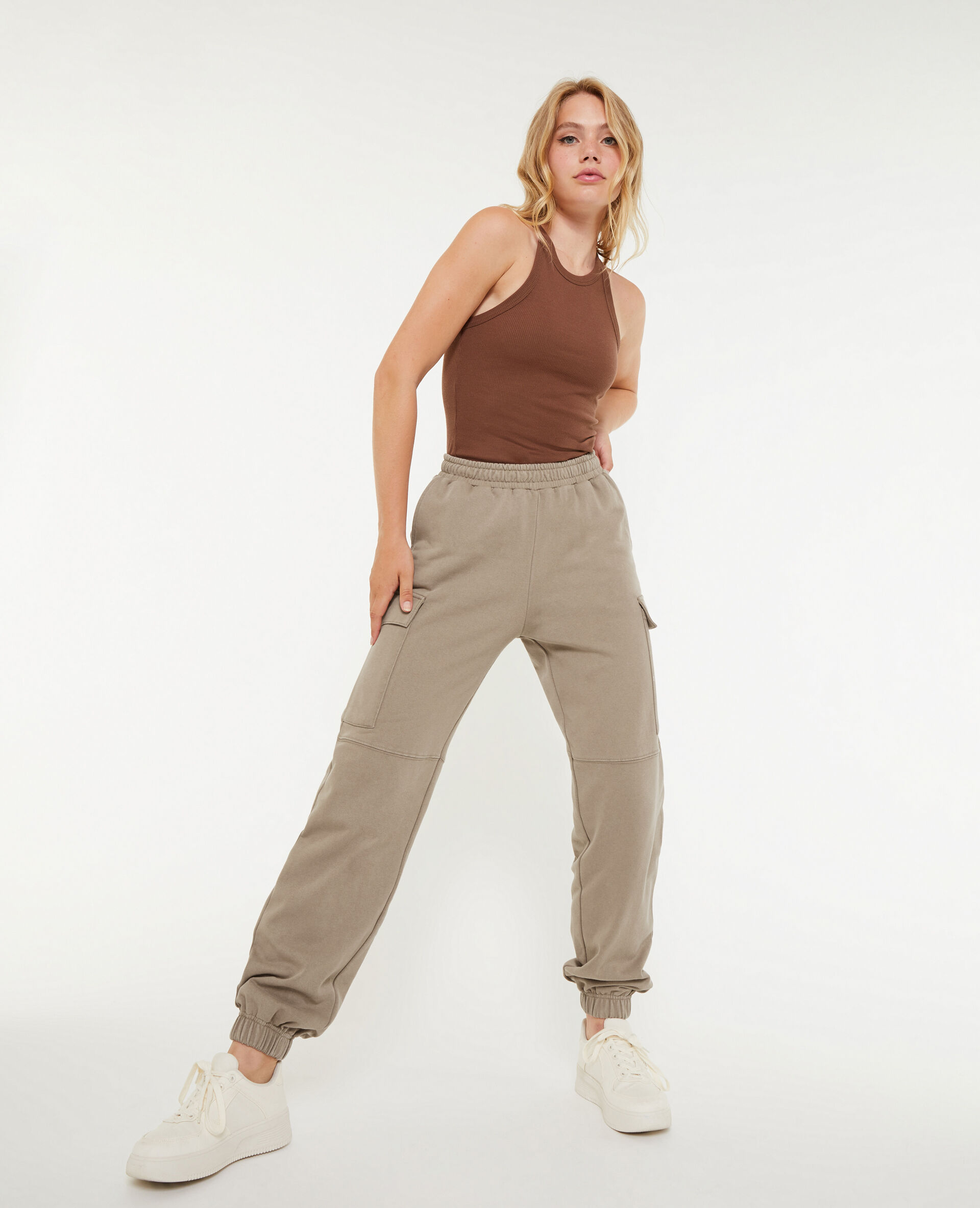 Pantalon de jogging cargo - Taupe