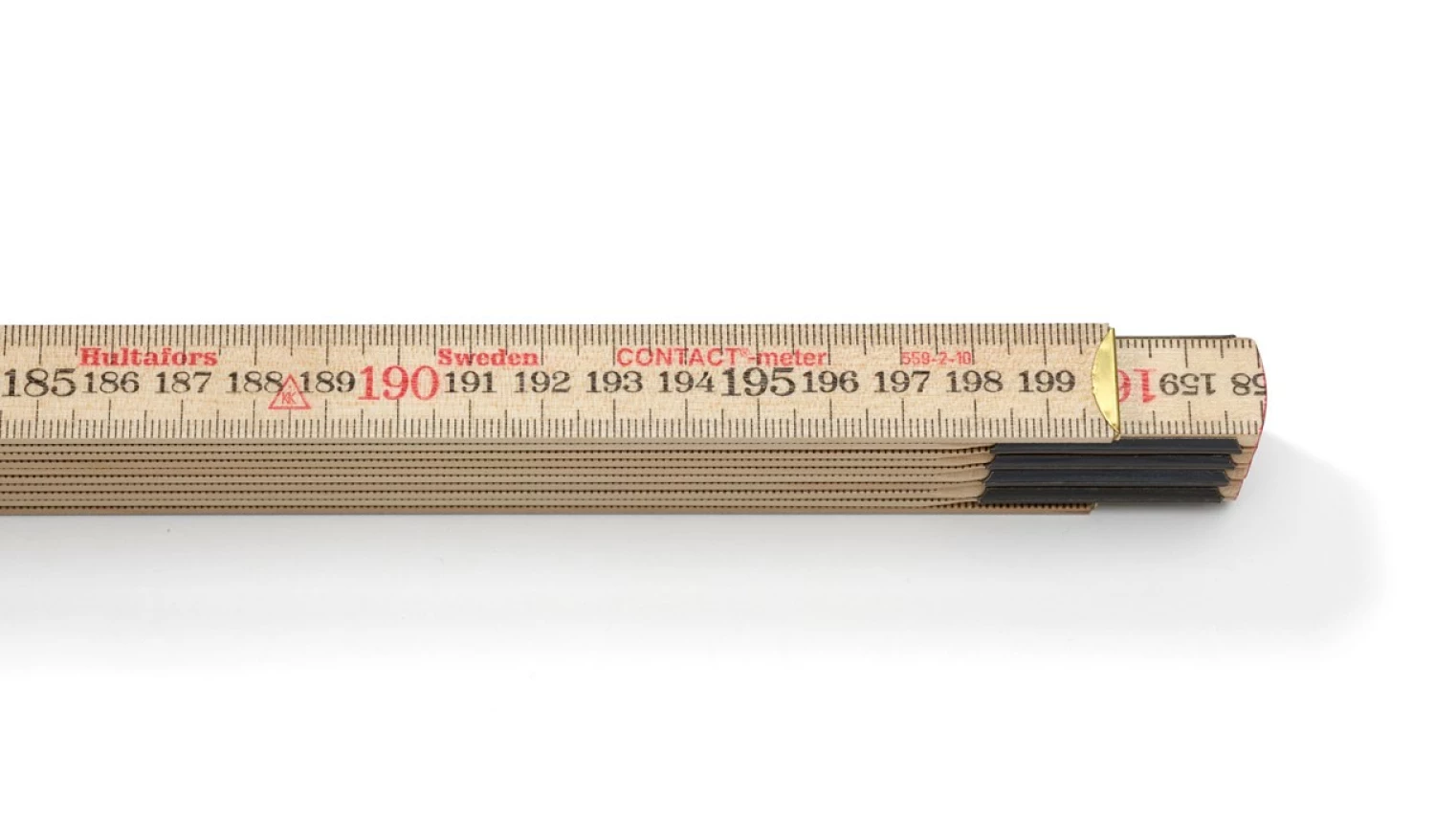Hultafors 559-2-10 Duimstok, Contactmeter - Hout - 2m