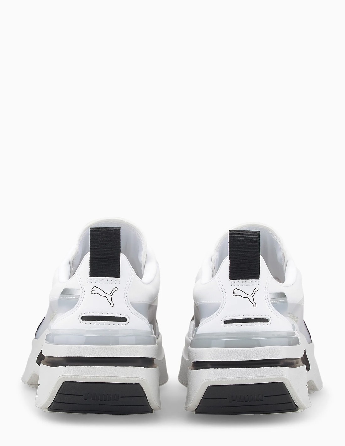 puma sneakers femme kosmo rider blanc/gris/transparent