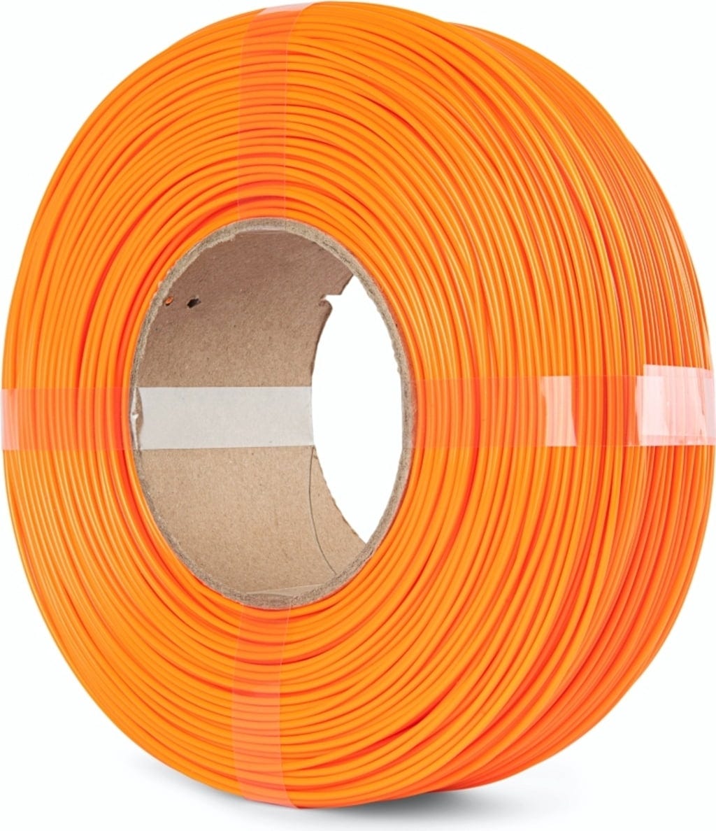 The Filament  ReFill PLA HS Pure Orange, 1,75 mm / 1000 g    Kosteneffizientes High Speed PLA ohne Spule in Pure Orange