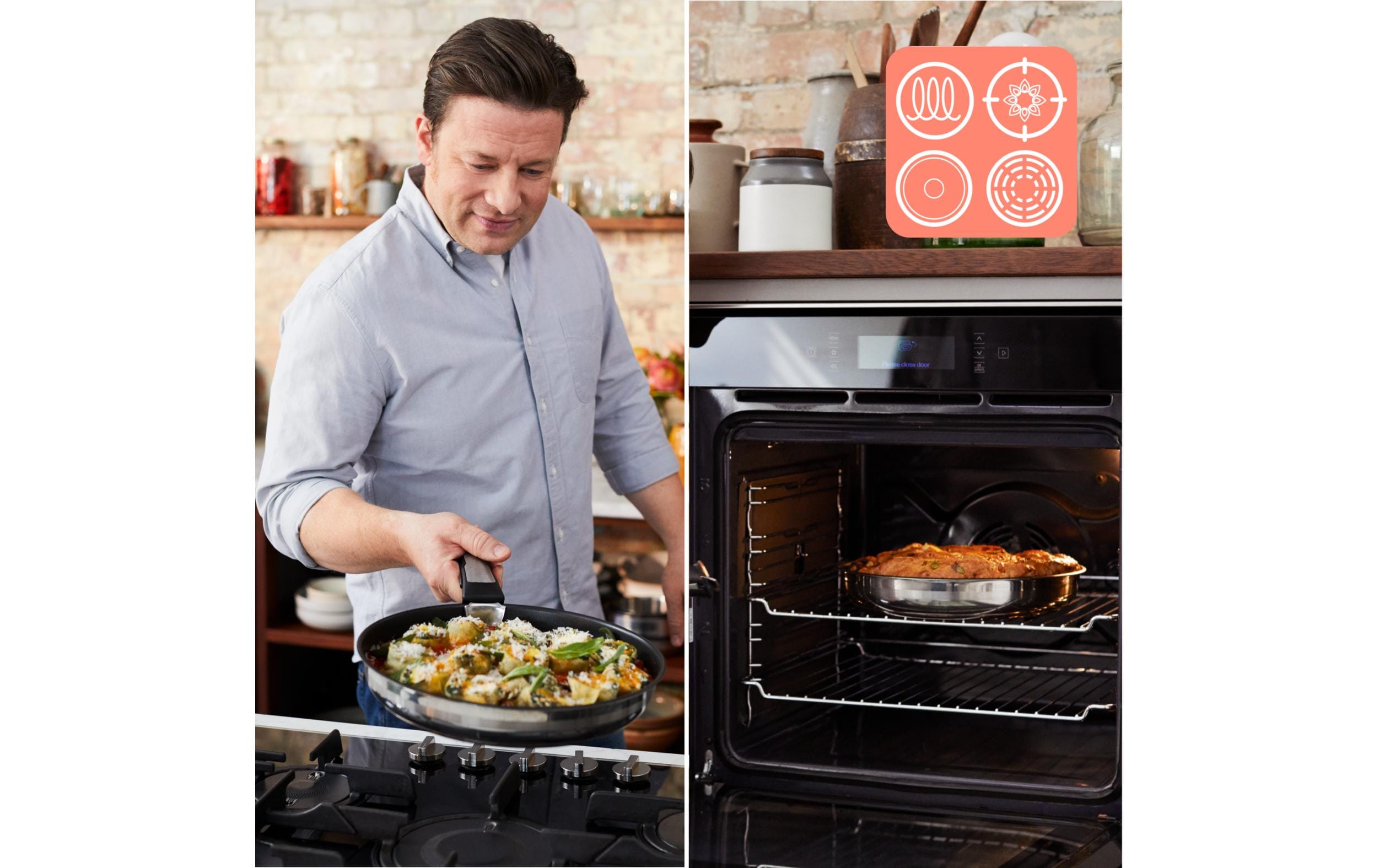 Kochgeschirr-Set Jamie Oliver Ingenio 5-teilig<br>Pfannen- und Kochtopf Set