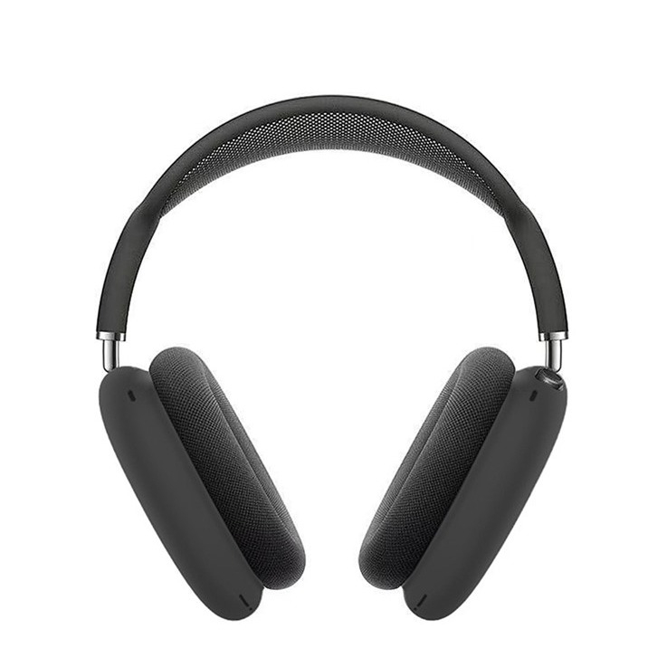 (5-tlg.Set) AirPods Max Silikon Hülle Schutz Abdeckung - Schwarz