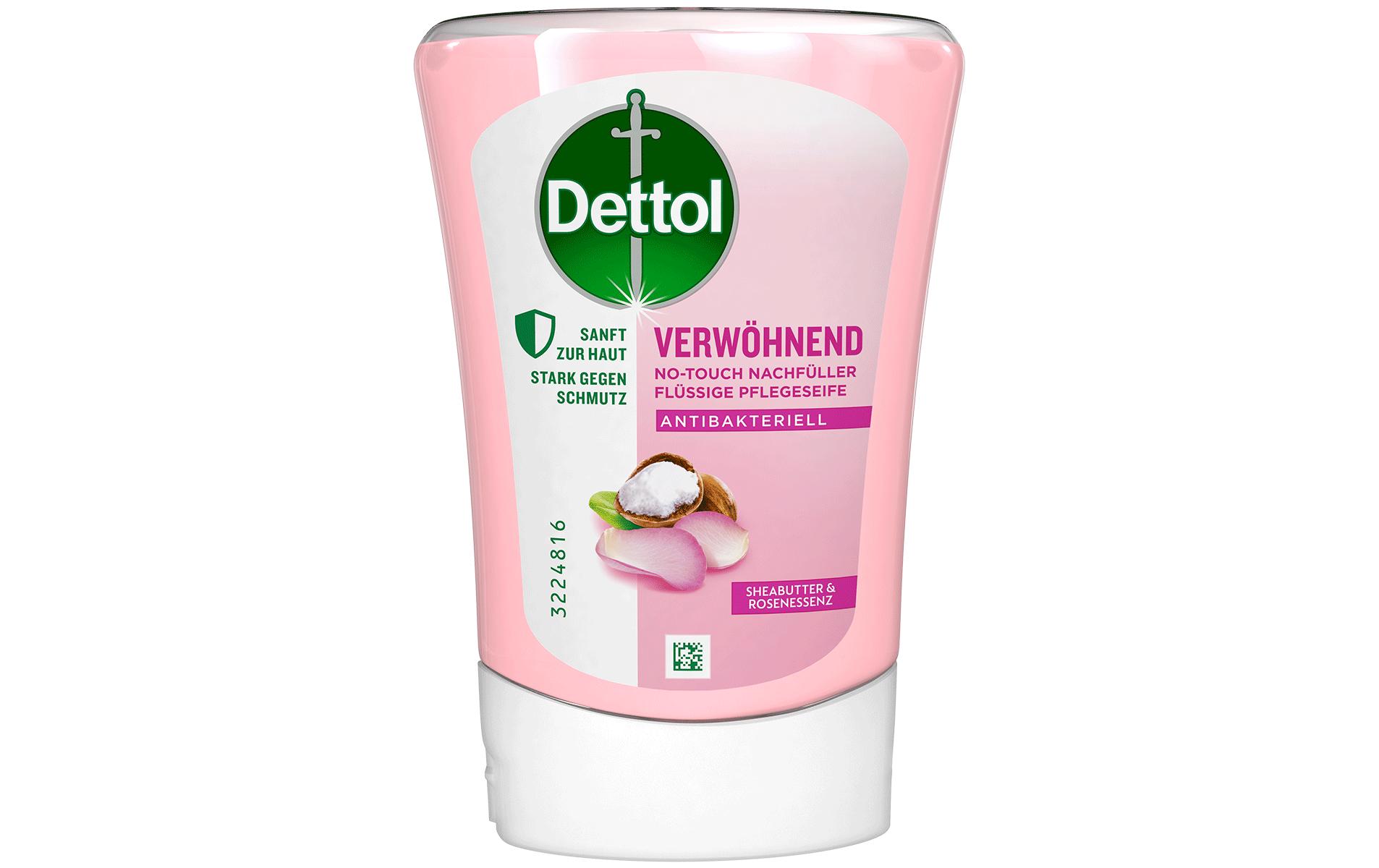 Handseife No-Touch Nachfüller Sheabutter & Rosenblüte 250 mlReinigende Flüssigseife gegen Bakterien