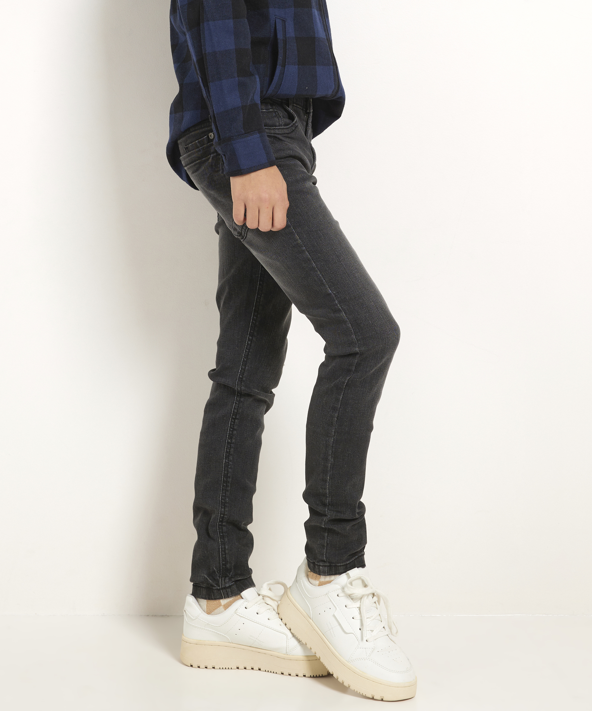 skinny fit stretch jeans - zwart