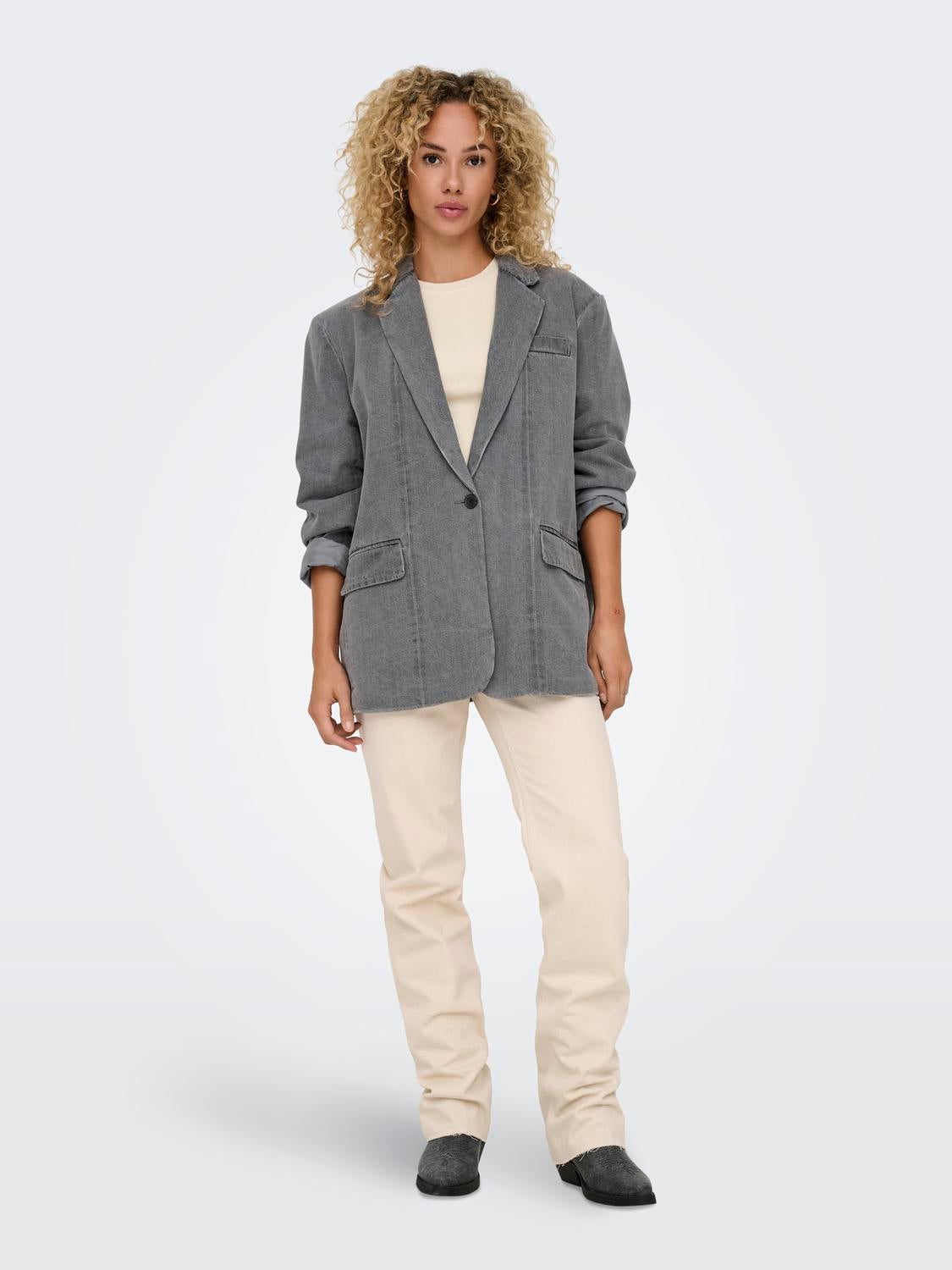 ONLCORY Blazer Medium Grey Denim