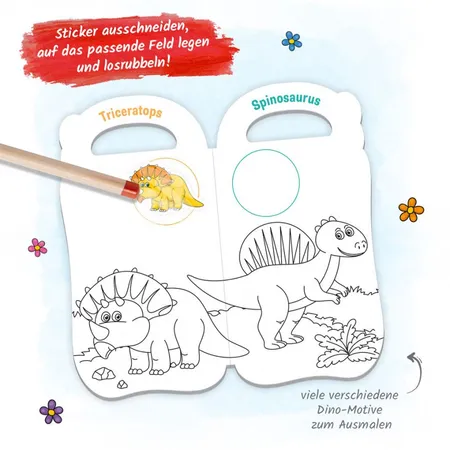 Trötsch Malbuch Rubbelsticker 