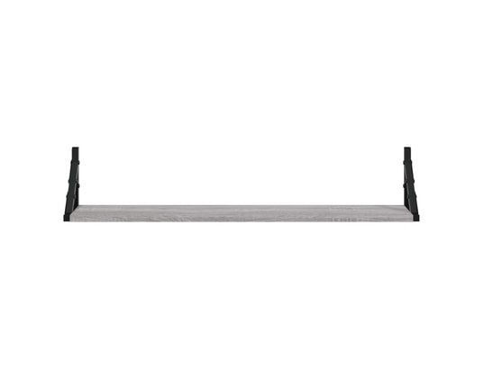 VIDAXL - Etagère murale étagères murales 2pcs sonoma gris 80x15x15,5 cm bois ingénie...