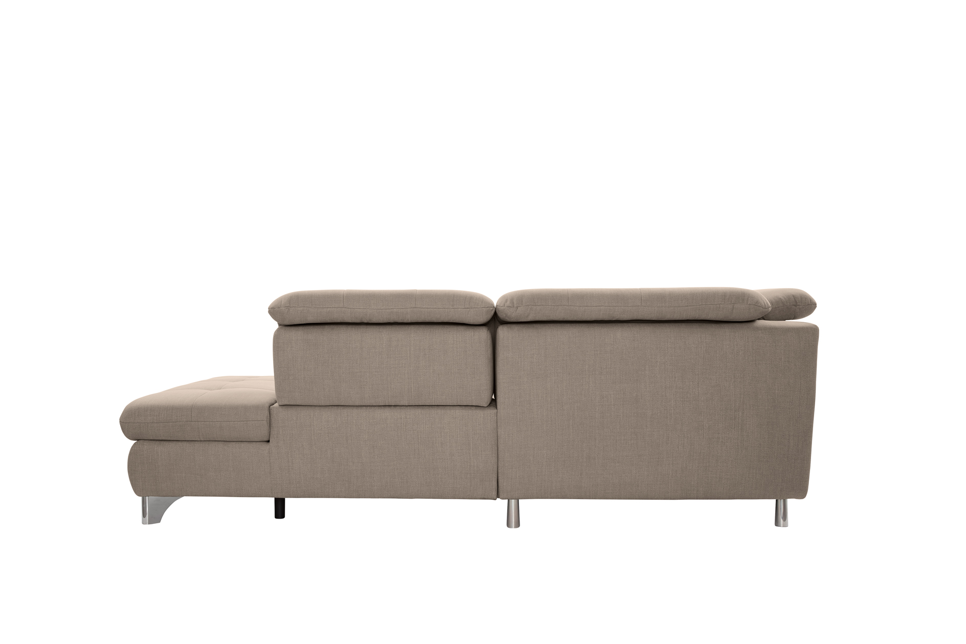 polsterpower Ecksofa - Miro mandel - Basismodell - Ottomane rechts