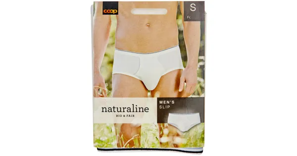 Naturaline Herren Slip weiss S