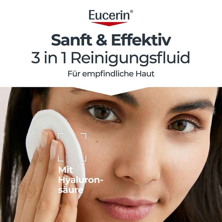 Eucerin Dermatoclean Hyal.Miz.Reinigungsfluid 3in1, 200 ml