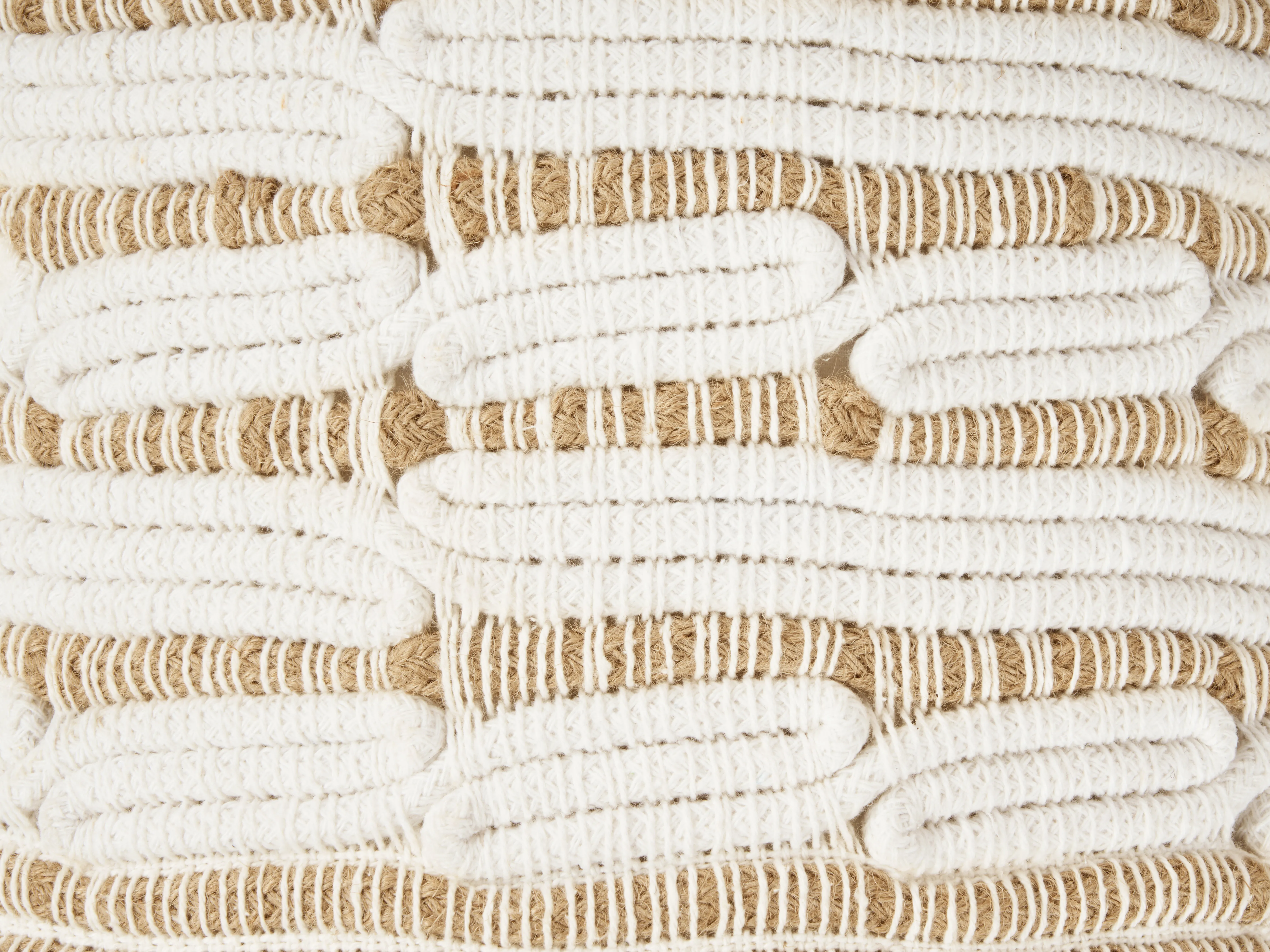 Poef ABTIN Jute Wit