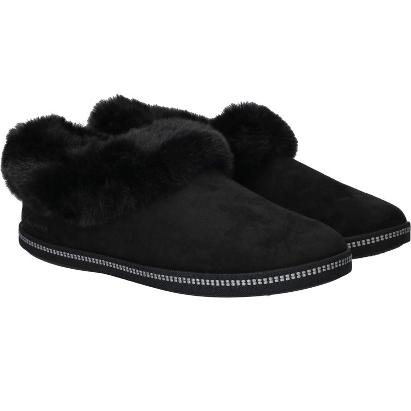 Skechers Cozy Campfire Winter Nights Pantoffels Zwart Dames