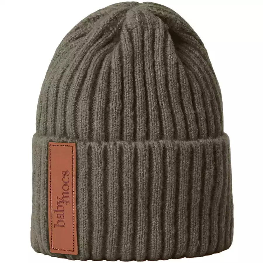 BabyMocs Mütze Vegan khaki