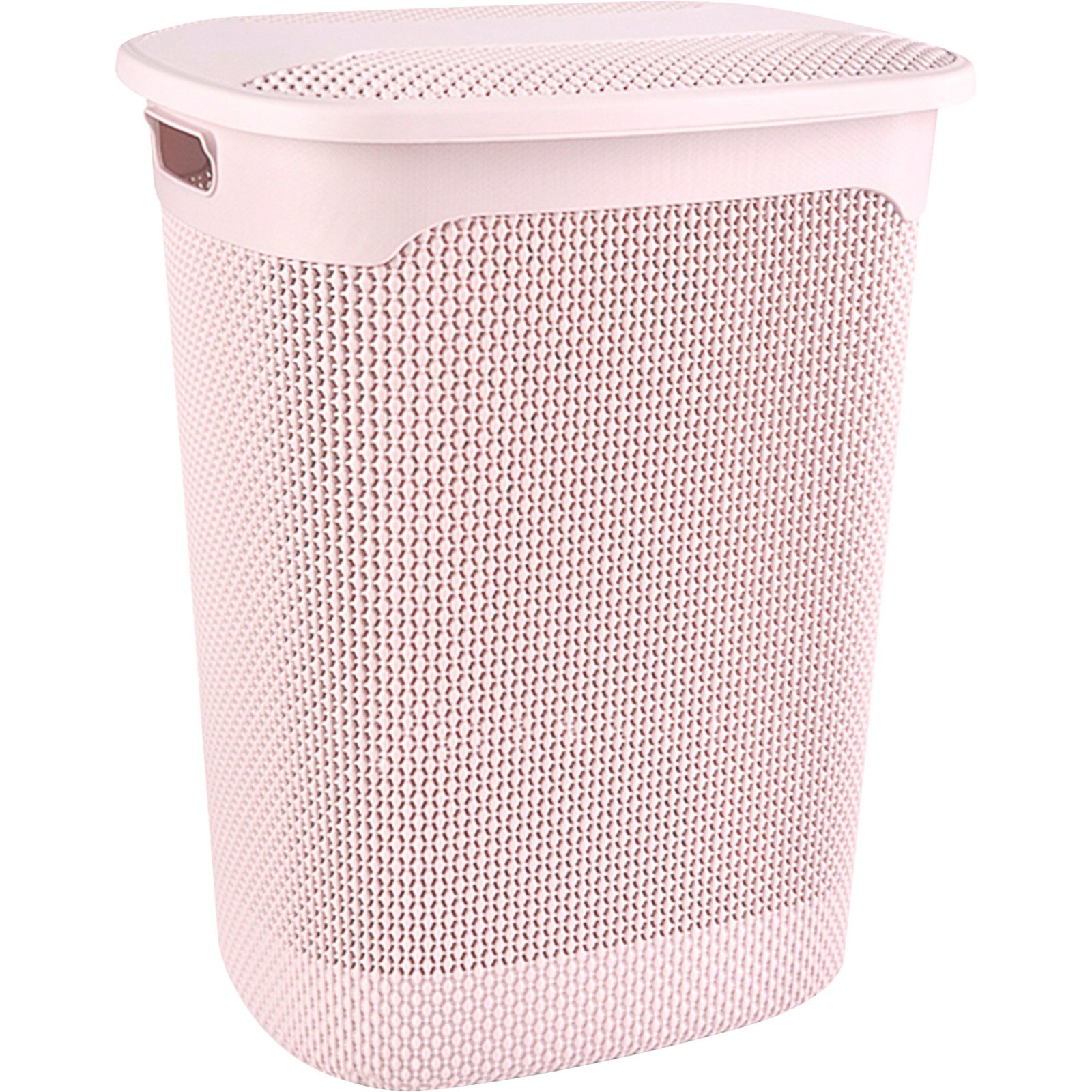 Wäschekorb mit Deckel 57 lt rosa