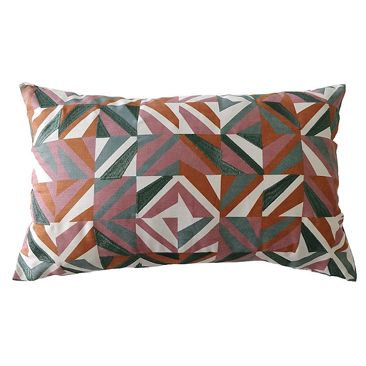 Coussin Mona velours Ornami L.50 x l.30 cm
