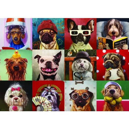 Eurographics Lustige Hunde von Lucia Heffernan, 1000 Teile