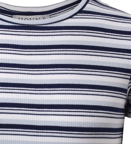 Hound T-shirt - Rib - Blåe Stripe