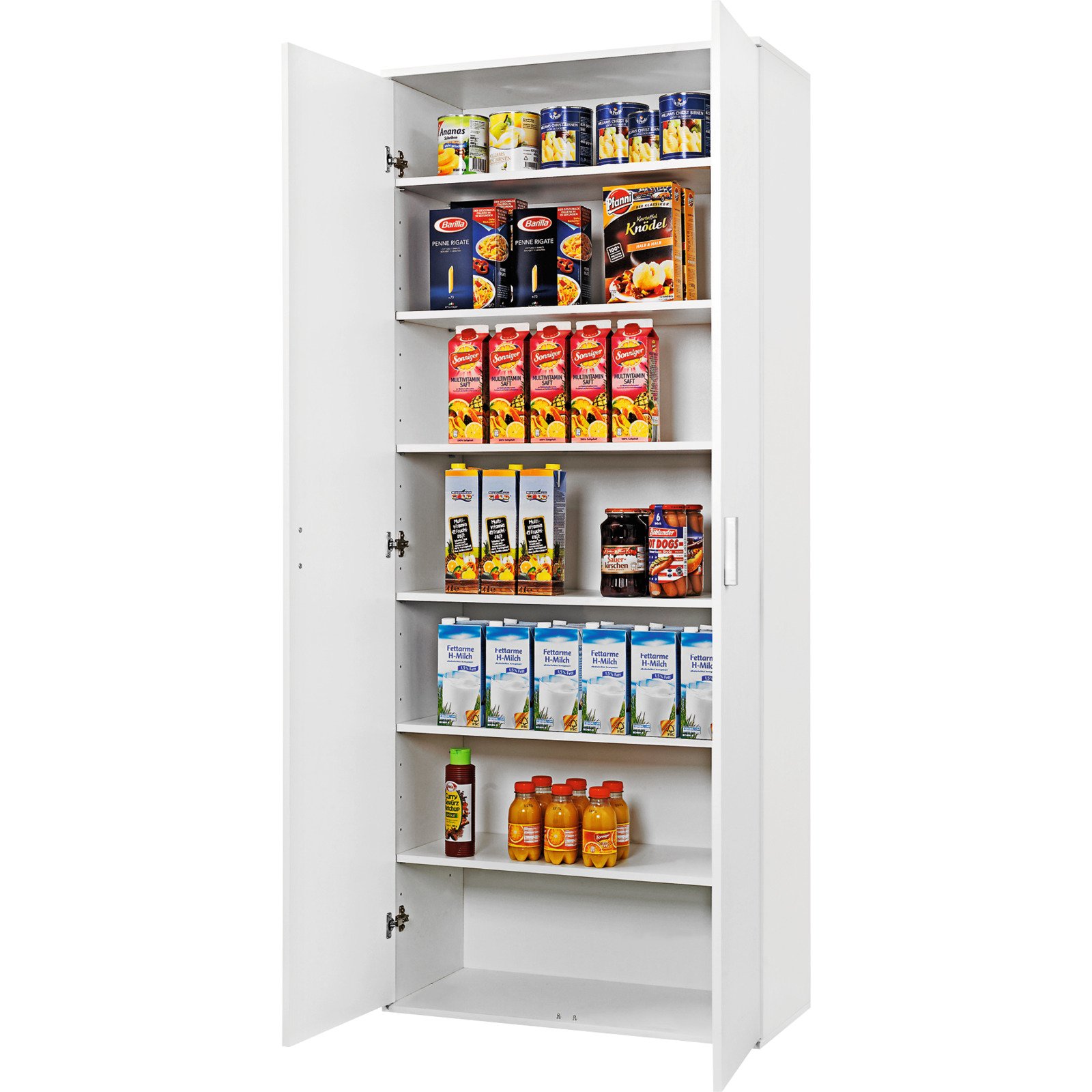 Mehrzweckschrank Kreta 1 Dekor weiss 75 x 184 x 35 cm