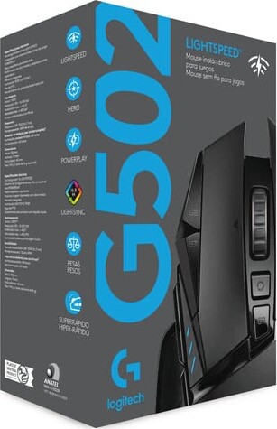 Logitech G502 Lightspeed - Trådløs Gaming Mus Med 16.000 Dpi - Sort
