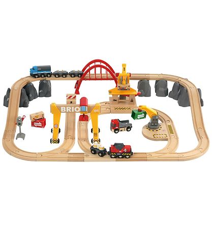 BRIO Togbanes?t - 54 dele - Multifarvet 33097