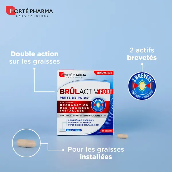 Forté Pharma Brûlactiv Forte Emagrecimento Guaraná Citrus Cromo 60 cápsulas