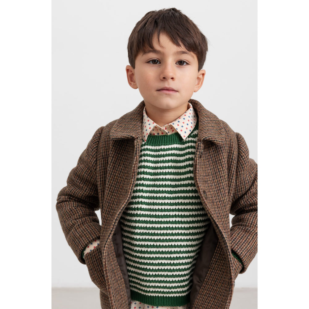 Køb MarMar Wool Check Earthy Check Oval Jakke