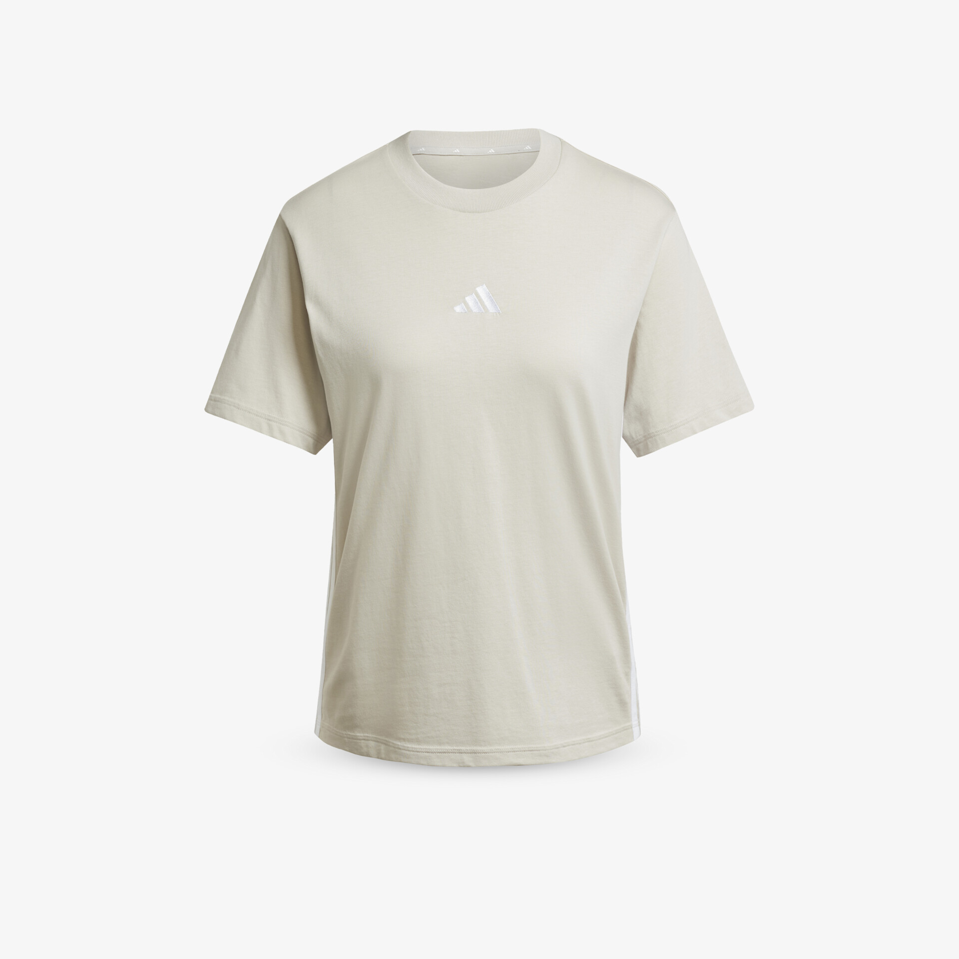 adidas Essentials 3 Streifen Damen T-Shirt beige