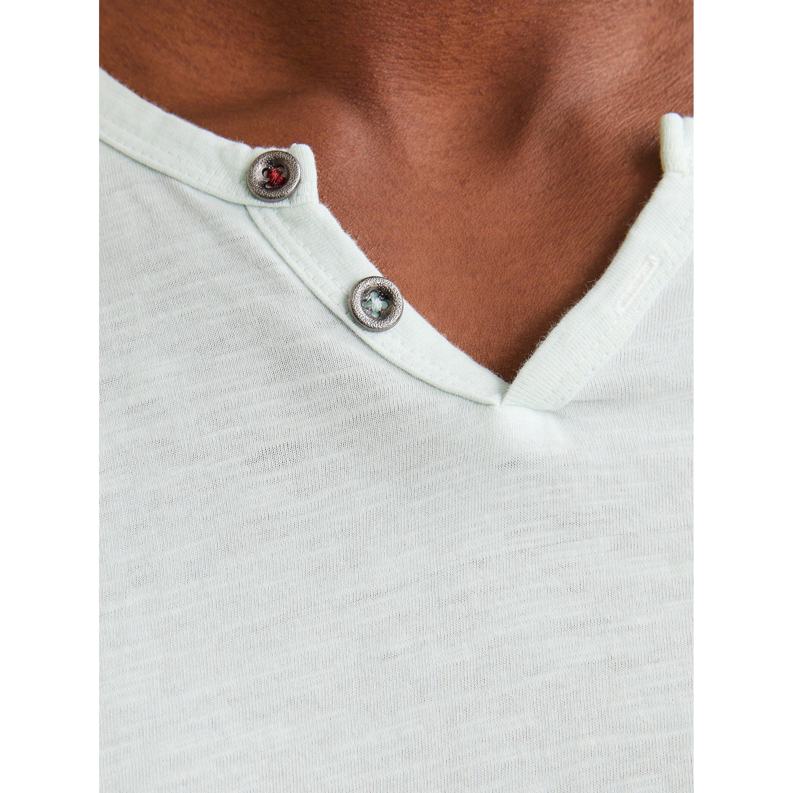 Jack and Jones JJ Split Neck T Shirt Mens