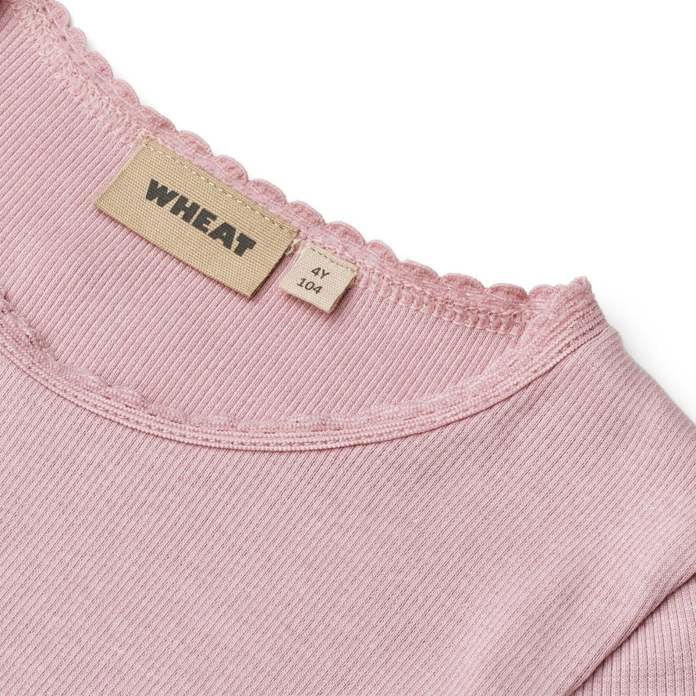Køb Wheat Lavender Mist Rib T-shirt S/S Katie