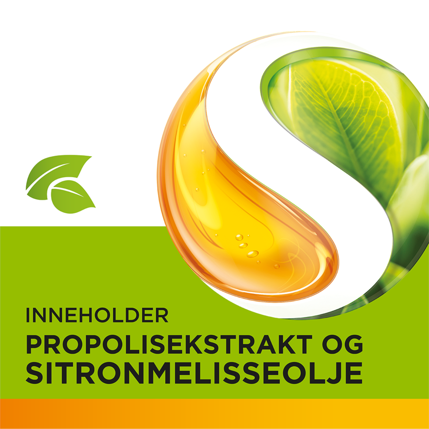 Repsils med vitamin C, sink, sitronmelisseolje og propolisekstrakt 16 stk