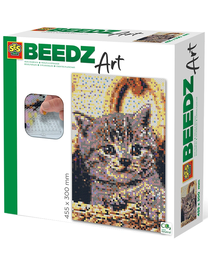 Bügelperlen BEEDZ ART – KATZEN mit Stecktafeln
