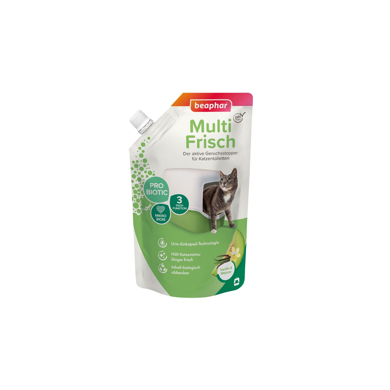 Beaphar Multi-Frisch für Katzentoiletten 400g 1 Vanille & Melone