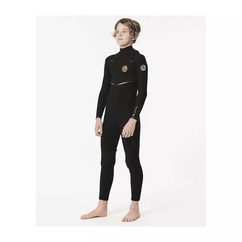 Combinaison intégrale junior RIPCURL Kids Flashbomb 4/3 C/Zip Black