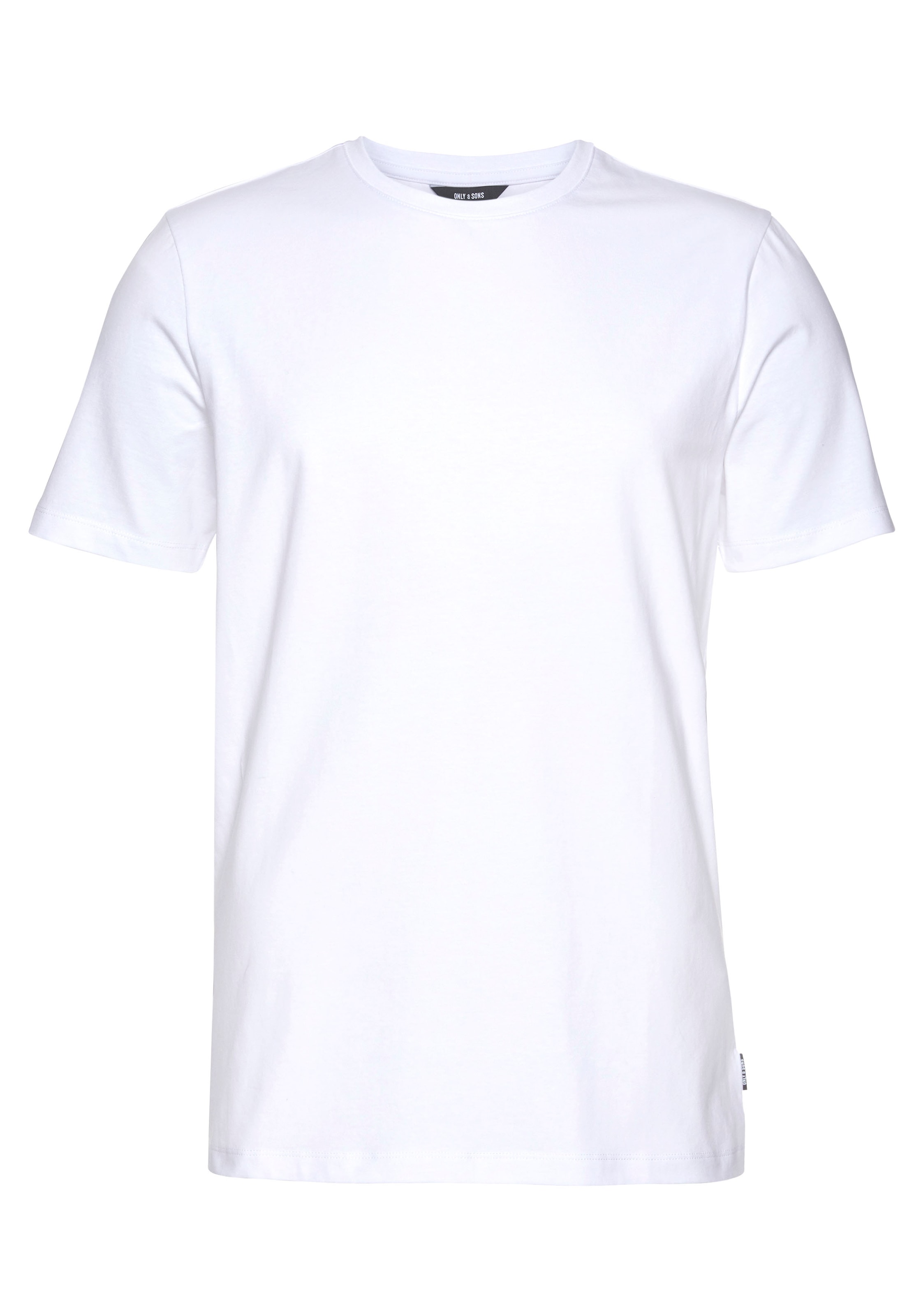 ONLY & SONS T-Shirt »ONSBASIC SLIM O-NECK 2-PACK NOOS« Packung, 2 Stk.