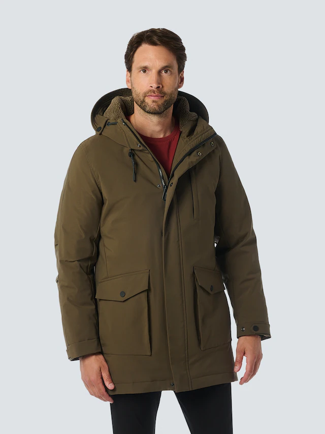 NO EXCESS Winterjacke mit Kapuze mit Kapuze