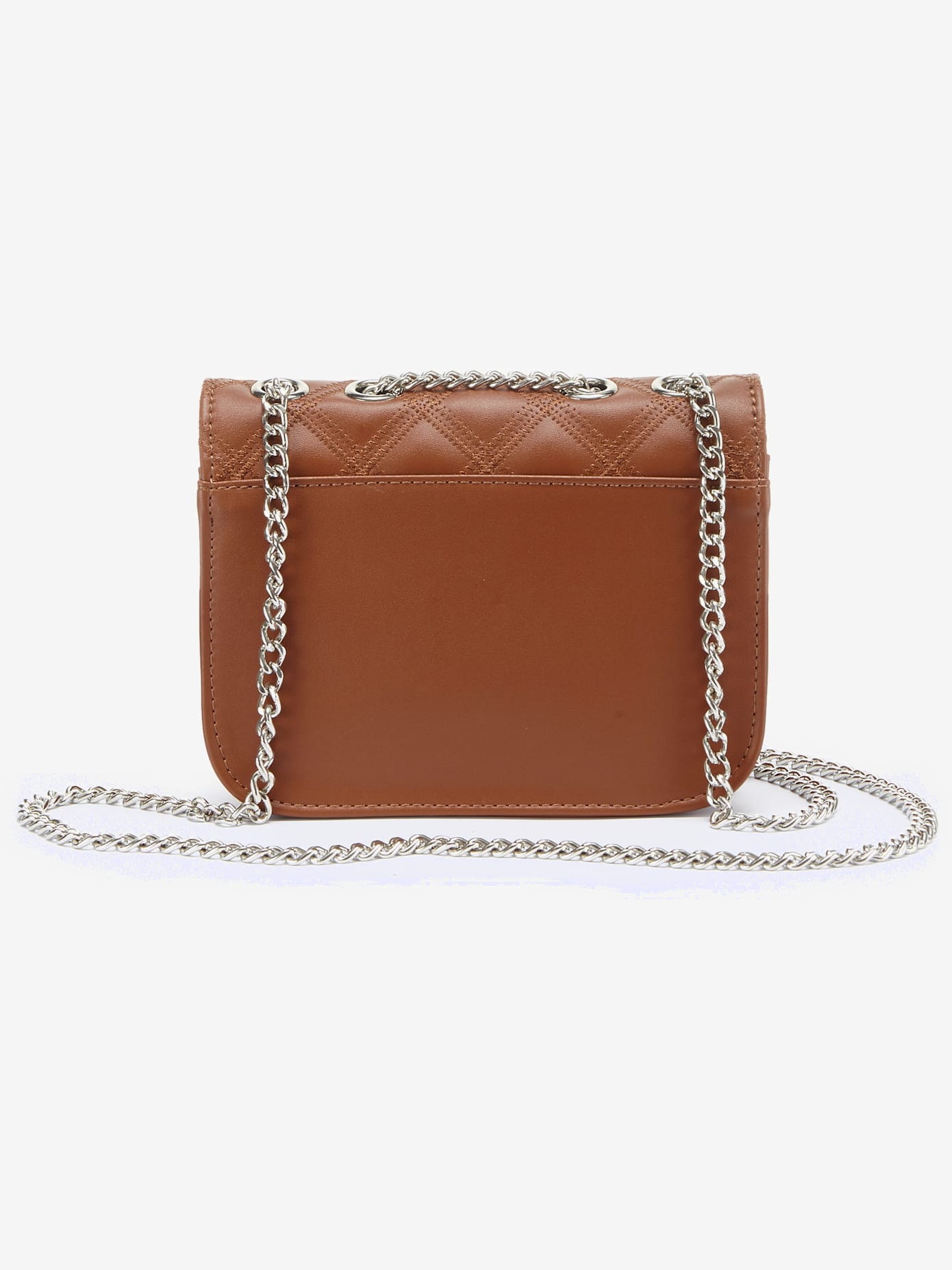 Sac en bandoulière petit sac avec élégante anse à chaîne couleur argent